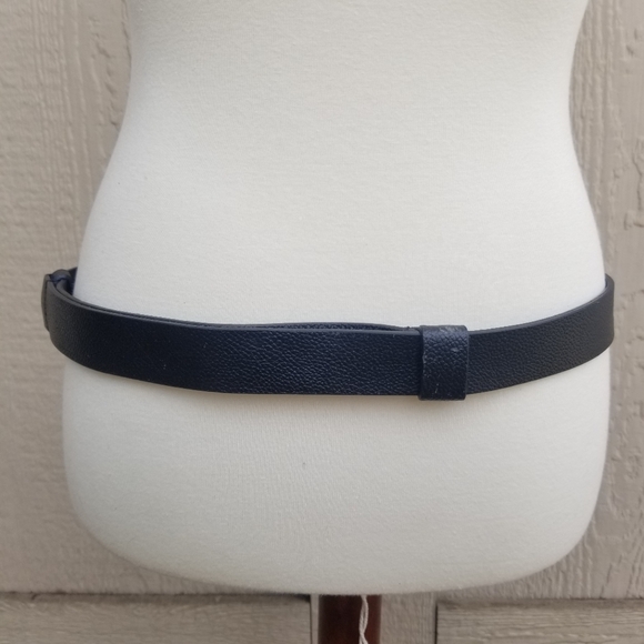 Vintage Chico's Adjustable Rhinestones Leather Wide Hook Belt - Picture 9 of 10